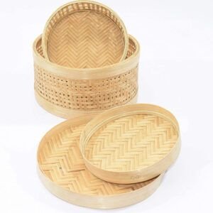Bamboo Basket with Lid